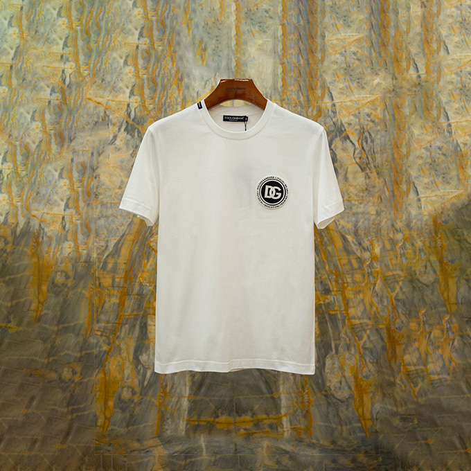 dolce gabbana circular dg logo t-shirt